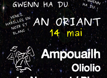 Fest Noz Gwenn ha Du le 14 mai au Palais des Congrès de Lorient
