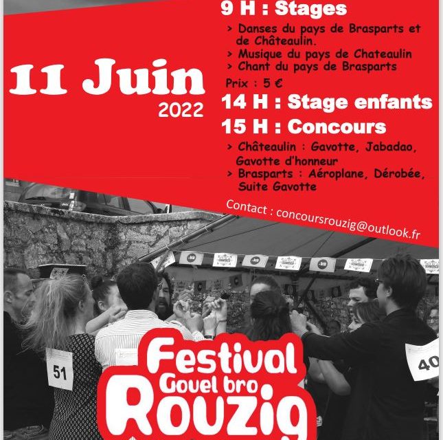 Stages et concours de danses du Pays Rouzig à Saint-Ségal (29)
