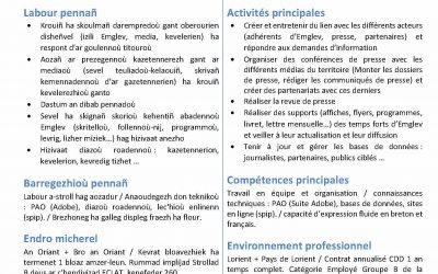 OFFRE D’EMPLOI Assistant(e) de communication