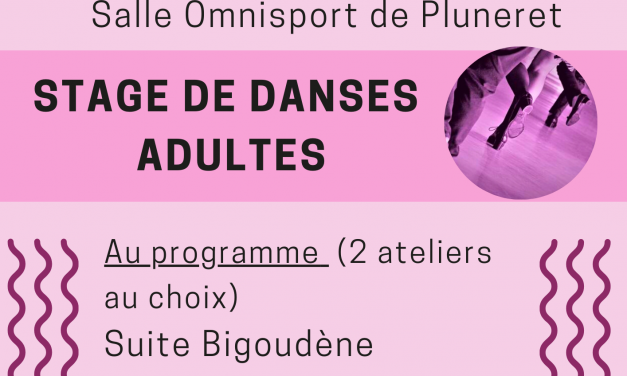 Stage de danse à Pluneret le 29 janvier