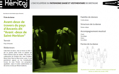 Fiche de danse Avant-deux de travers du pays d’Ancenis