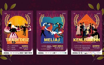 Affiches du Championnat national de danse bretonne 2024