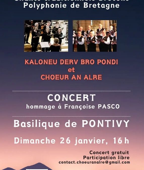 Concert de chant choral à la basilique de Pontivy
